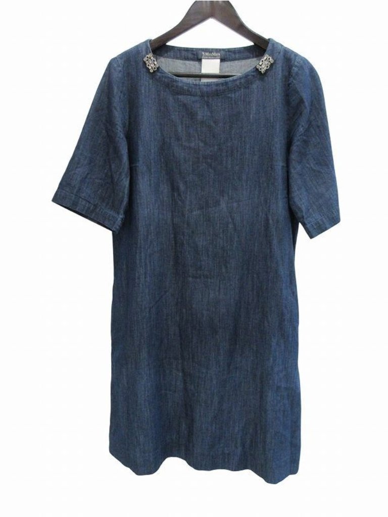 Max Mara S 'S Dress Long Indigo 42